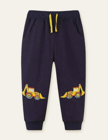 Tractor Appliqué Sweatpants - Mini Taylor